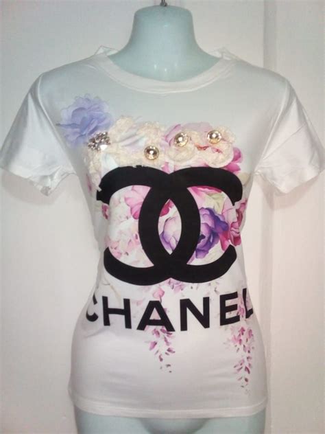 camiseta chanel|Blusas & Tops .